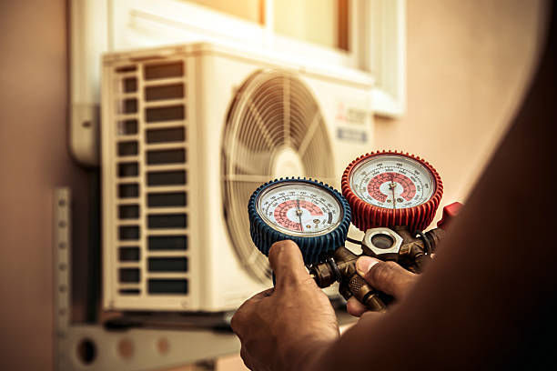 Professional Ductwork Repair technician working in Blythe, CA